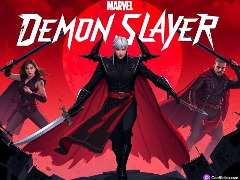 Teaser poster for Demon Slayer Infinity Castle movie showing Tanjiro and Muzan