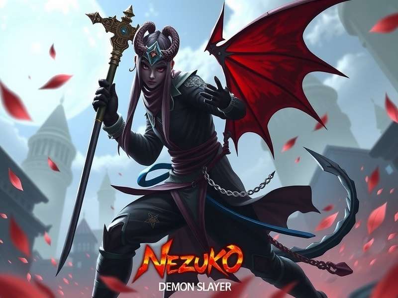 Demon Slayer gameplay screenshot showing Tanjiro fighting a demon