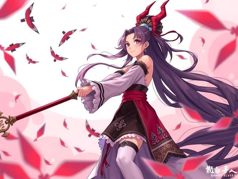 Nezuko Kamado in demon form with pink eyes and bamboo muzzle