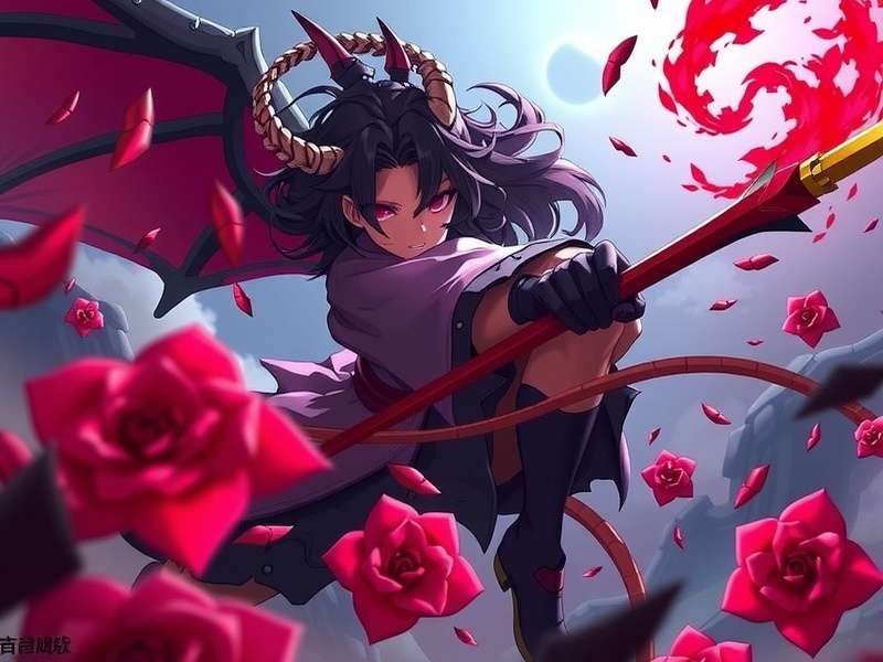 Nezuko Kamado in demon form with bamboo muzzle