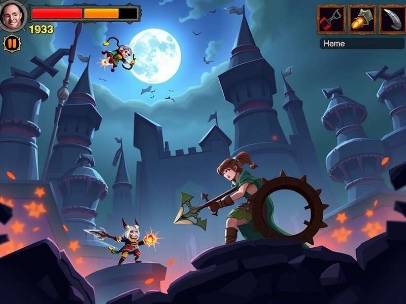 Exclusive promotional poster for Demon Slayer Movie Infinity Castle showing Tanjiro and Muzan in the Castle