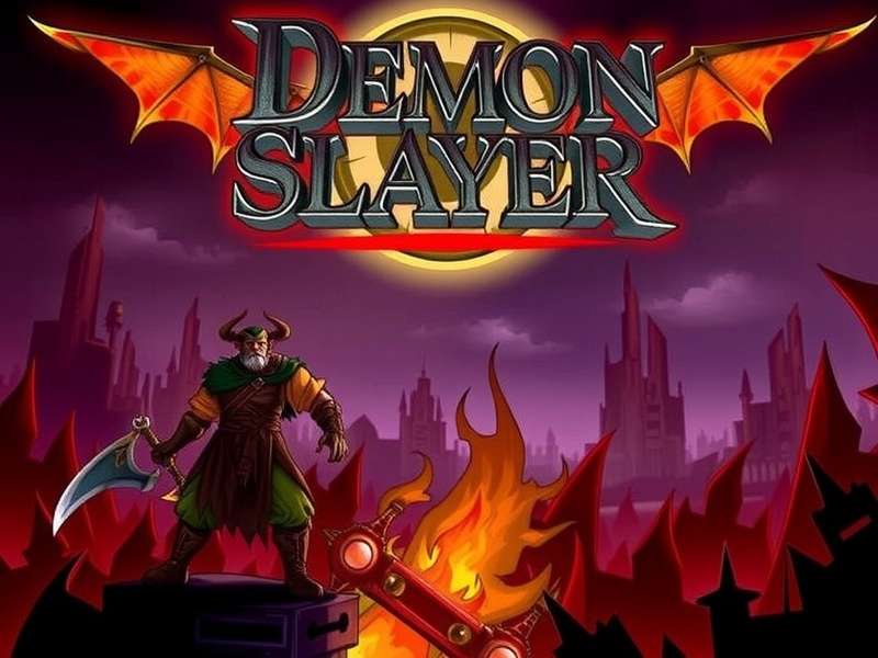Demon Slayer game main menu screen