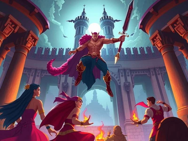 Infinity Castle battle scene from Demon Slayer