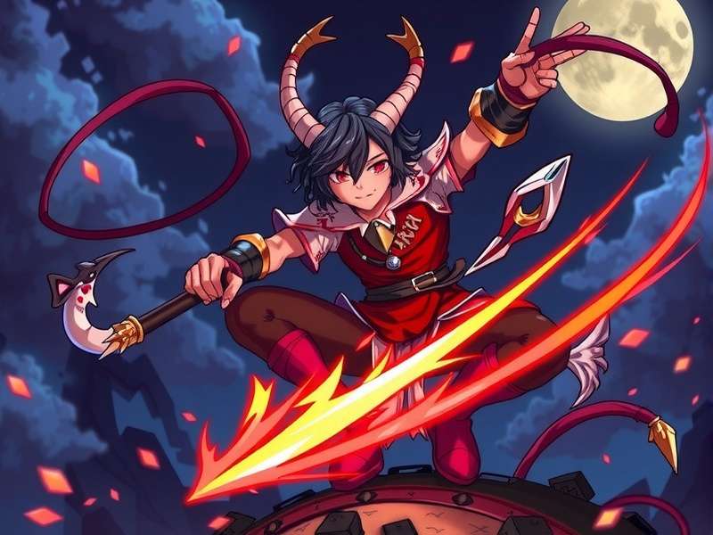 Sabito Demon Slayer character illustration with fox mask