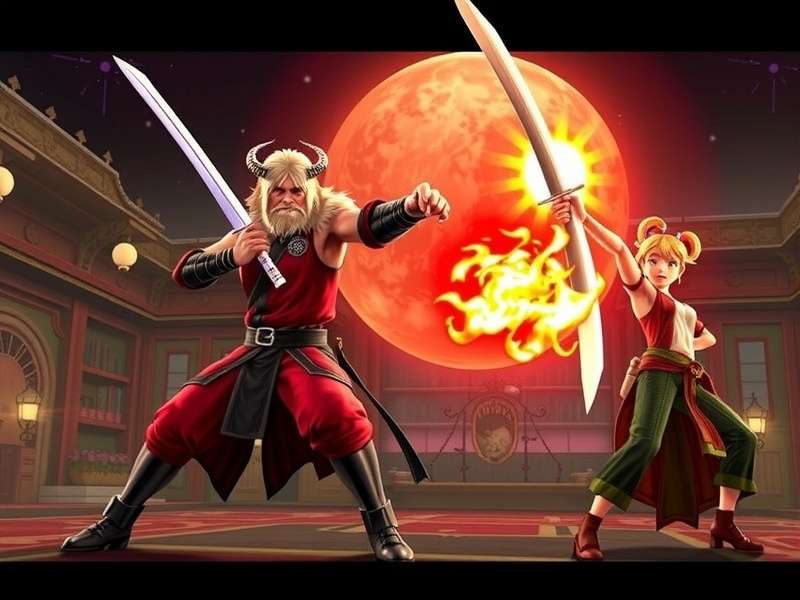 Intense battle scene from Demon Slayer movie