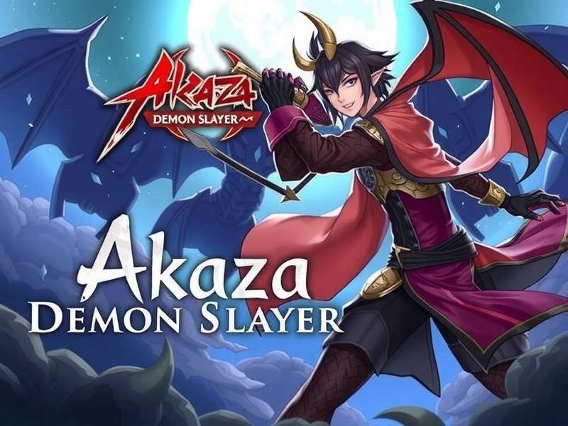 Akaza Demon Slayer in his iconic fighting stance, glowing blue patterns on his body