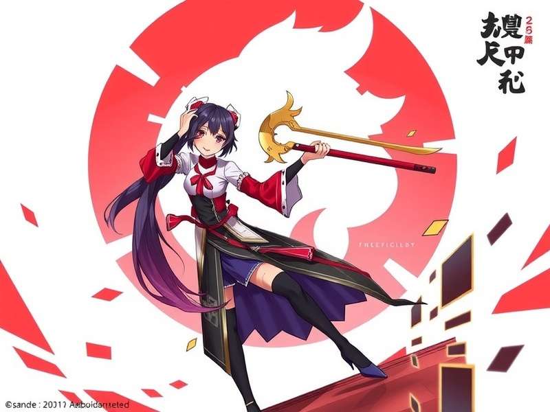 Nezuko Kamado in her demon form with fiery pink eyes and blood demon art activated