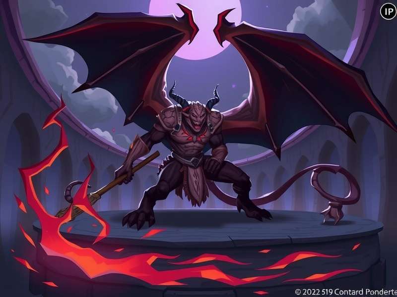 Artistic depiction of a Demon Slayer battle with Tanjiro and a demon