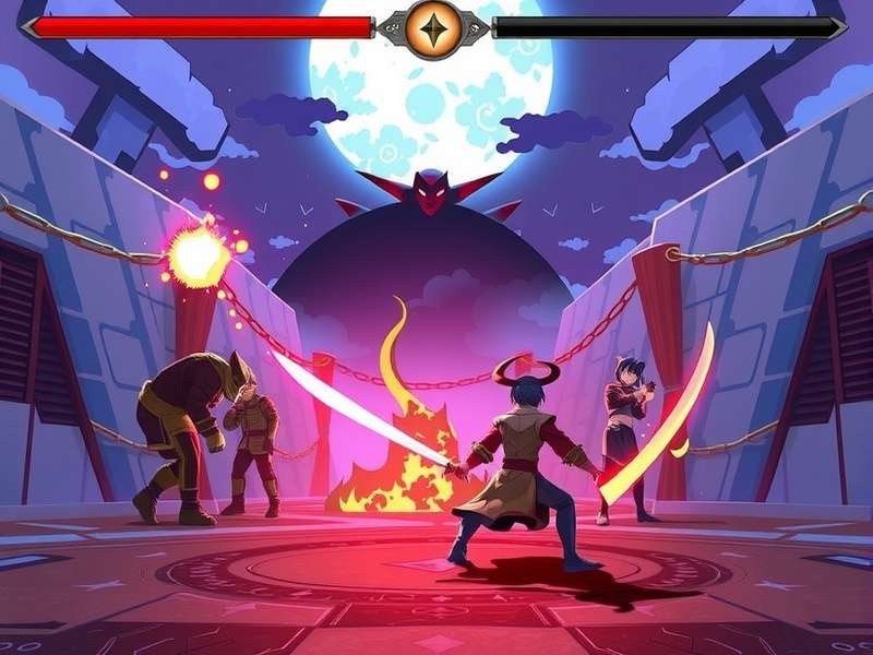 Nakime playing her biwa in the Infinity Castle, controlling the shifting spaces