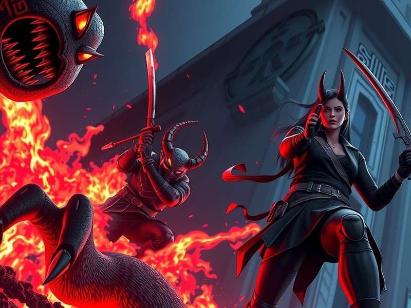 Demon Slayer Movie USA theatrical poster featuring Tanjiro and Nezuko