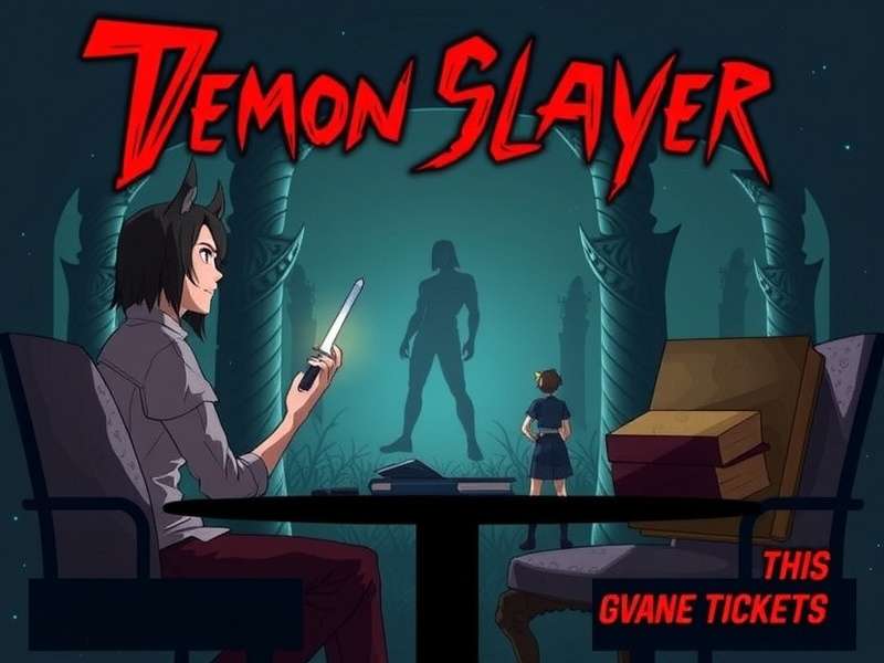 Demon Slayer Kimetsu no Yaiba anime movie ticket booking on mobile phone