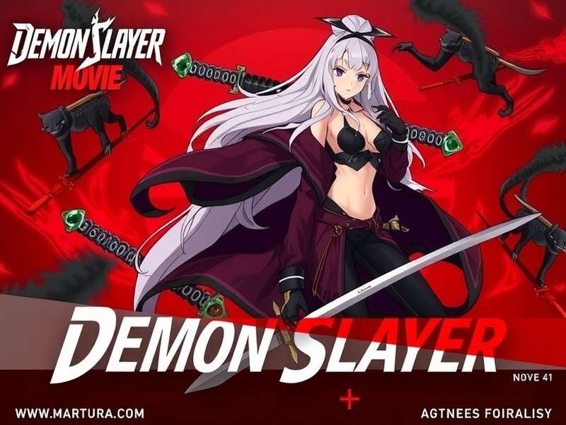 Demon Slayer Movie key visual — Tanjiro, Nezuko and friends in action scene