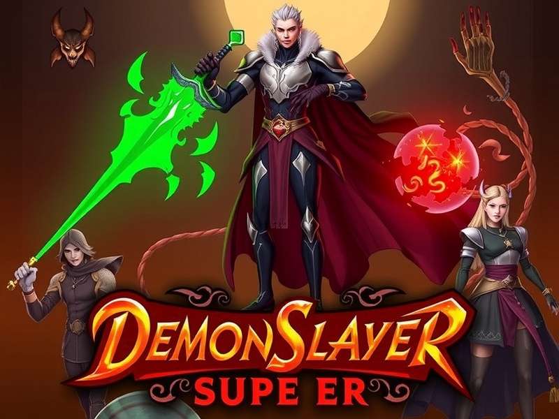 Demon Slayer streaming setup with laptop and anime figurines