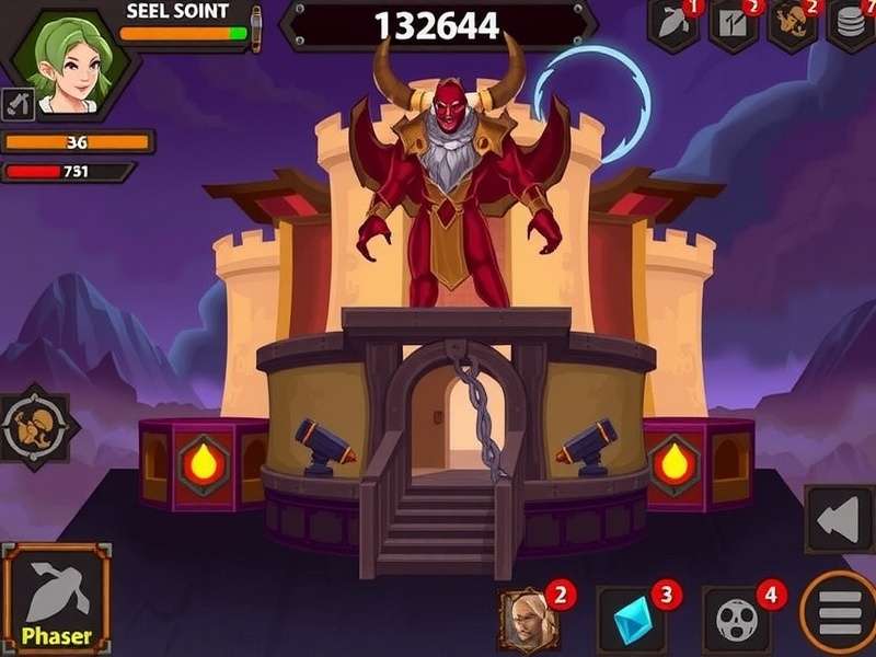 Demon Slayer Infinity Castle – epic battle scene inside the infinite fortress