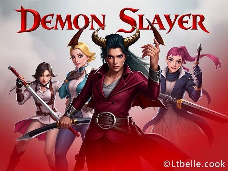 Demon Slayer characters group poster showing Tanjiro, Nezuko, Zenitsu, Inosuke and the Hashira