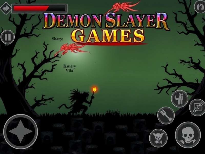 Demon Slayer Games collage featuring Hinokami Chronicles, character battles, and breath style effects