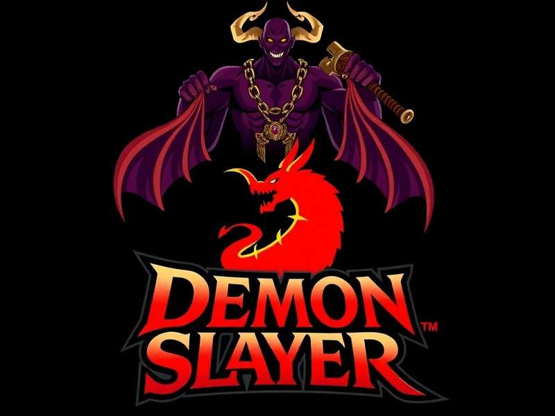 Demon Slayer Logo evolution timeline showing the iconic flame emblem design changes from concept to final version