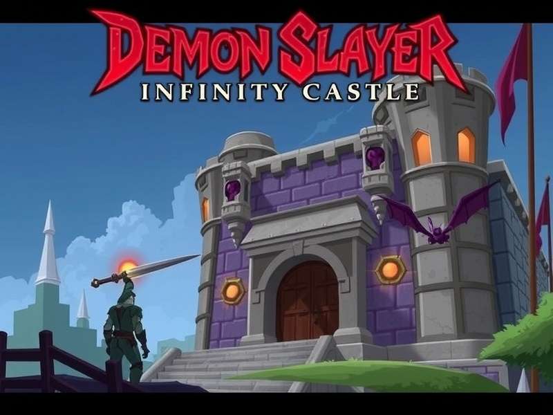 Demon Slayer Infinity Castle Video – Key visual featuring Tanjiro, Nezuko, and the Infinity Castle structure